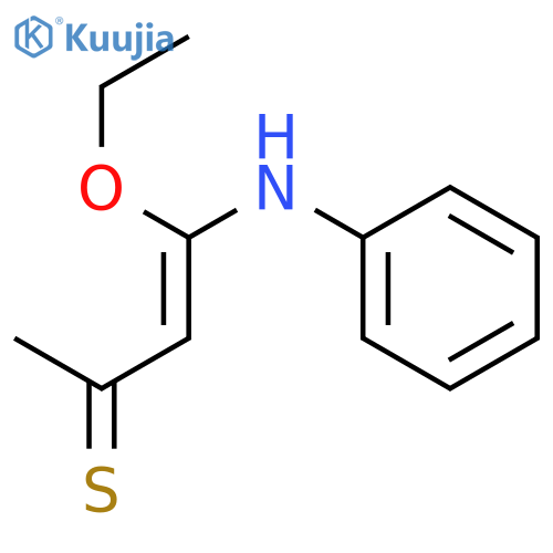 3-BUTENE-2-THIONE, 4-ETHOXY-4-(PHENYLAMINO)- structure