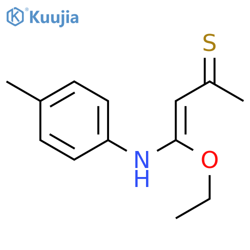 3-Butene-2-thione, 4-ethoxy-4-[(4-methylphenyl)amino]- structure