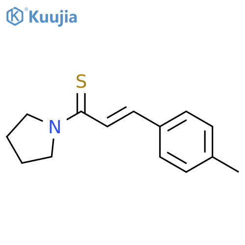 Pyrrolidine, 1-[(2E)-3-(4-methylphenyl)-1-thioxo-2-propenyl]- structure