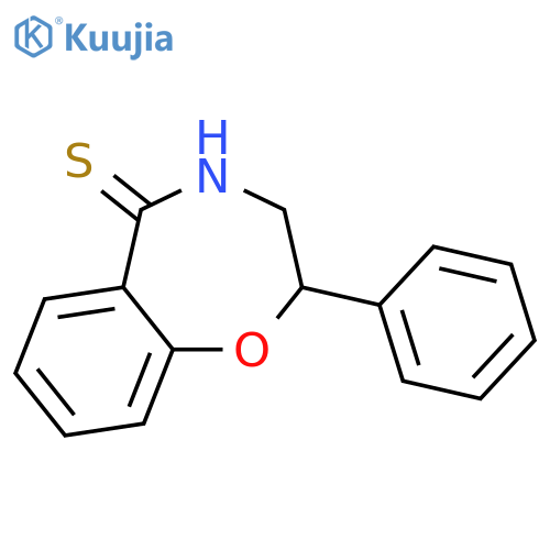 1,4-Benzoxazepine-5(2H)-thione, 3,4-dihydro-2-phenyl- structure