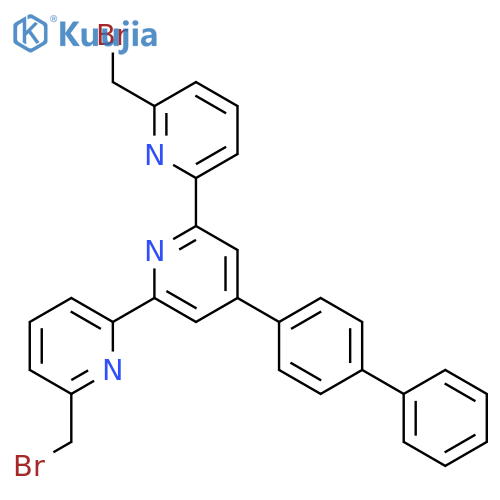 2,2':6',2''-Terpyridine, 4'-[1,1'-biphenyl]-4-yl-6,6''-bis(bromomethyl)- structure