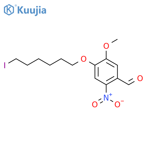 BENZALDEHYDE, 4-[(6-IODOHEXYL)OXY]-5-METHOXY-2-NITRO- structure