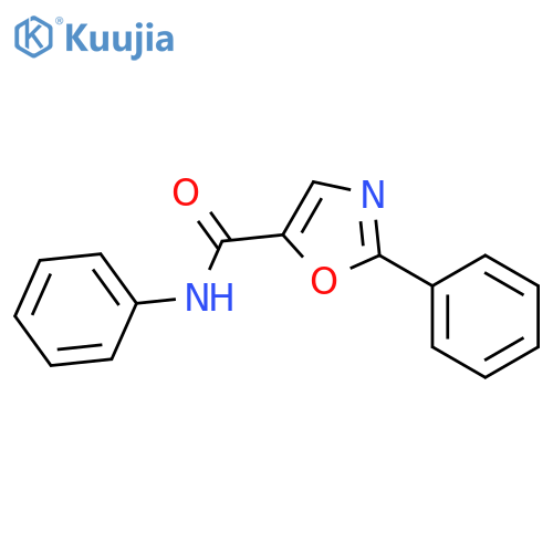 5-Oxazolecarboxamide, N,2-diphenyl- structure