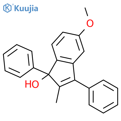1H-Inden-1-ol, 5-methoxy-2-methyl-1,3-diphenyl- structure