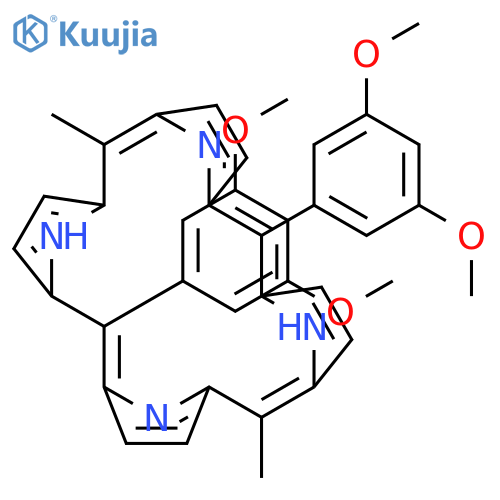 21H,23H-PORPHINE, 5,15-BIS(3,5-DIMETHOXYPHENYL)-10,20-DIMETHYL- structure