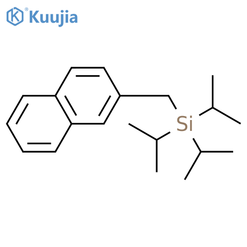Silane, tris(1-methylethyl)(2-naphthalenylmethyl)- structure