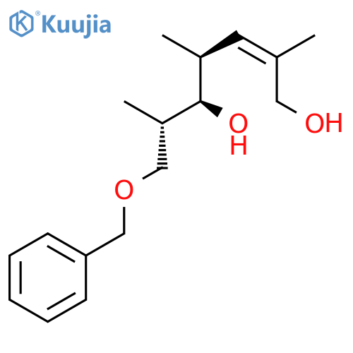 2-HEPTENE-1,5-DIOL, 2,4,6-TRIMETHYL-7-(PHENYLMETHOXY)-, (2Z,4S,5R,6S)- structure