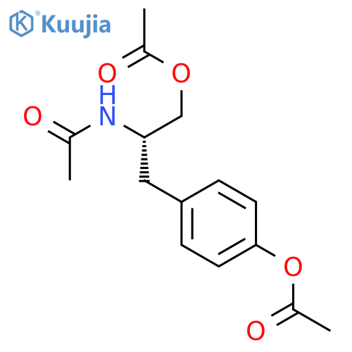 Acetamide, N-[(1S)-2-(acetyloxy)-1-[[4-(acetyloxy)phenyl]methyl]ethyl]- structure