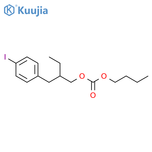 CARBONIC ACID, BUTYL ESTER, ESTER WITH 2-(P-IODOBENZYL)BUTANOL structure