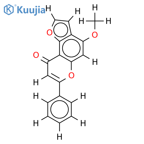 Me ether-7-Hydroxy-2-phenyl-4H-furo[2,3-f][1]benzopyran-9-one structure