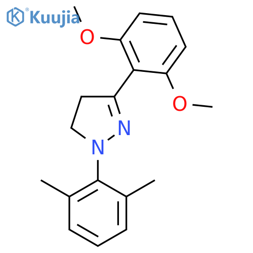 1H-Pyrazole,3-(2,6-dimethoxyphenyl)-1-(2,6-dimethylphenyl)-4,5-dihydro- structure
