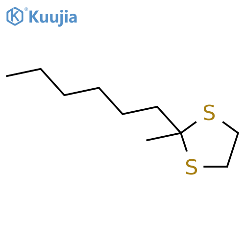 1,3-Dithiolane, 2-hexyl-2-methyl- structure