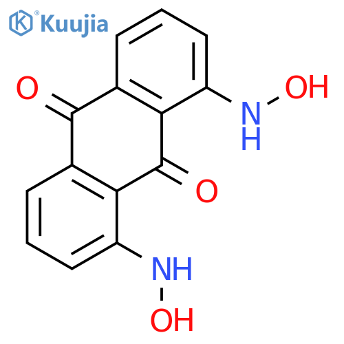 9,10-ANTHRACENEDIONE, 1,8-BIS(HYDROXYAMINO)- structure