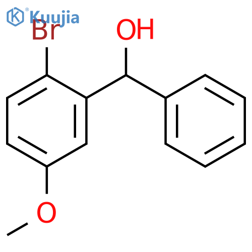 Benzenemethanol, 2-bromo-5-methoxy-α-phenyl- structure
