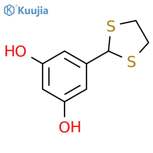 1,3-Benzenediol, 5-(1,3-dithiolan-2-yl)- structure