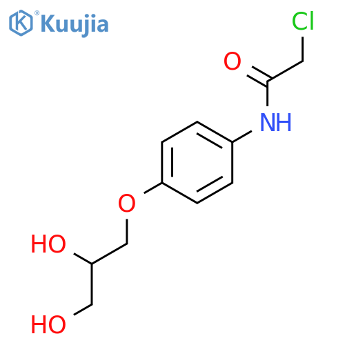 Acetamide, 2-chloro-N-[4-(2,3-dihydroxypropoxy)phenyl]- structure