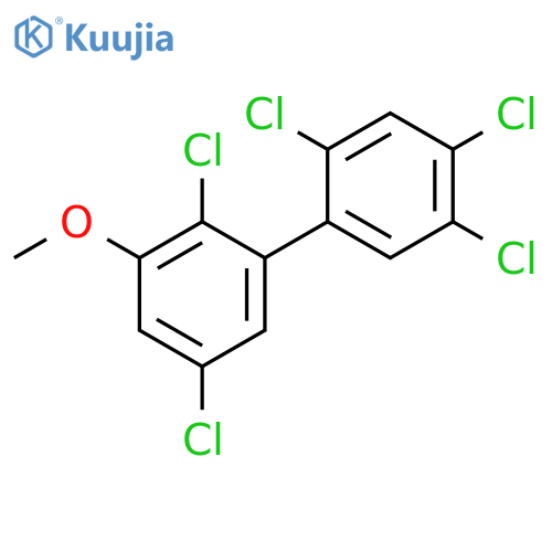 2,2',4',5,5'-Pentachloro-3-methoxy-1,1'-biphenyl structure