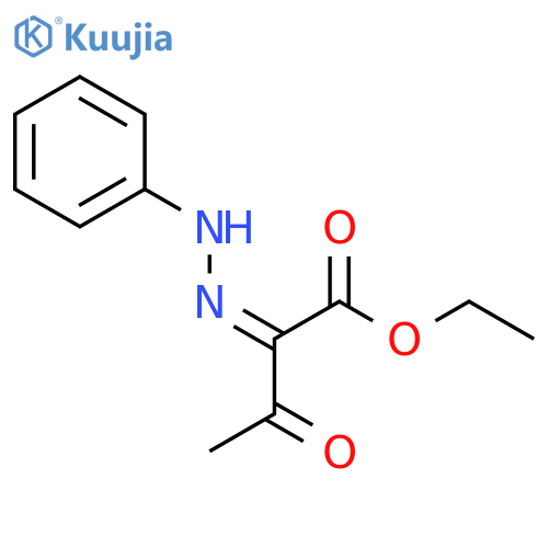 Butanoic acid, 3-oxo-2-(phenylhydrazono)-, ethyl ester, (Z)- structure
