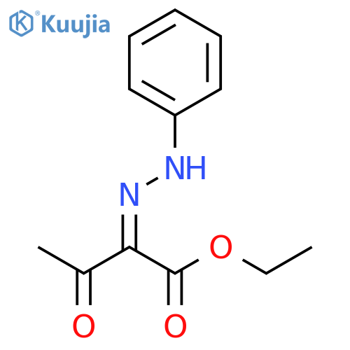 ethyl (2E)-3-oxo-2-(2-phenylhydrazin-1-ylidene)butanoate structure