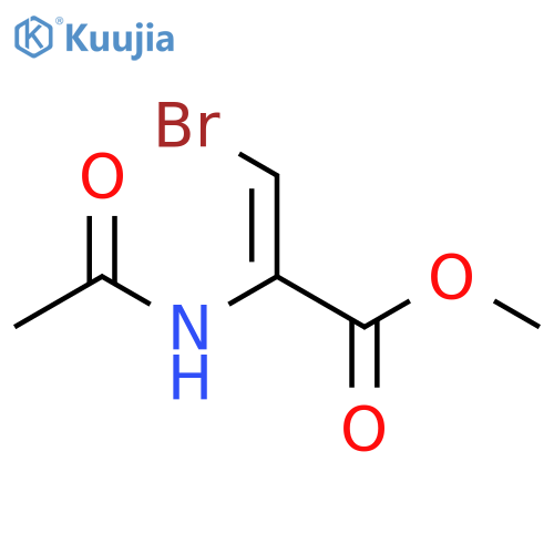 2-Propenoic acid, 2-(acetylamino)-3-bromo-, methyl ester, (Z)- structure