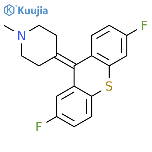 Piperidine, 4-(3,7-difluoro-9H-thioxanthen-9-ylidene)-1-methyl- structure