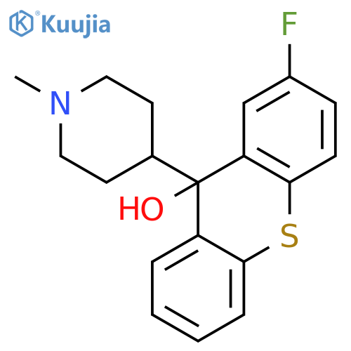 9H-Thioxanthen-9-ol, 2-fluoro-9-(1-methyl-4-piperidinyl)- structure