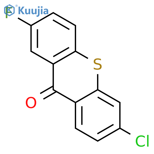 9H-Thioxanthen-9-one, 6-chloro-2-fluoro- structure