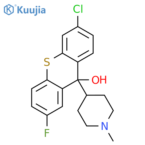 9H-Thioxanthen-9-ol, 6-chloro-2-fluoro-9-(1-methyl-4-piperidinyl)- structure