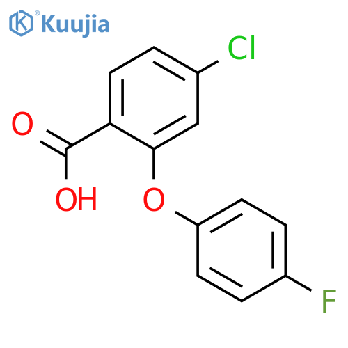 Benzoic acid, 4-chloro-2-(4-fluorophenoxy)- structure