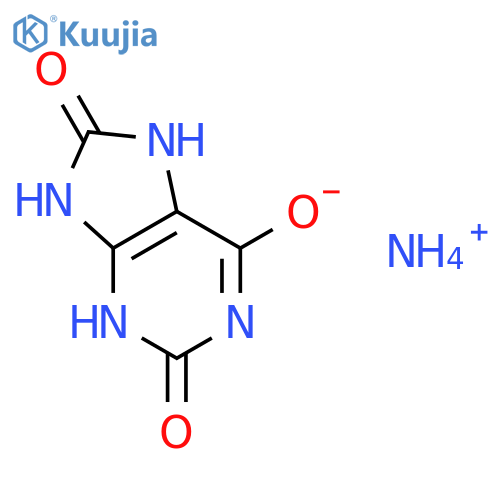 1H-Purine-2,6,8(3H)-trione,7,9-dihydro-, ammonium salt (1:1) structure