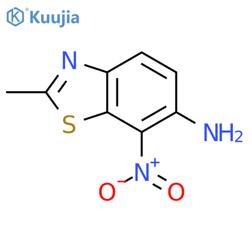 6-Benzothiazolamine,2-methyl-7-nitro- structure