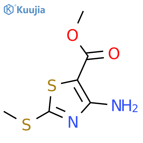 Methyl 4-amino-2-(methylsulfanyl)-1,3-thiazole-5-carboxylate structure