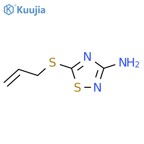 1,2,4-Thiadiazol-3-amine,5-(2-propen-1-ylthio)- structure