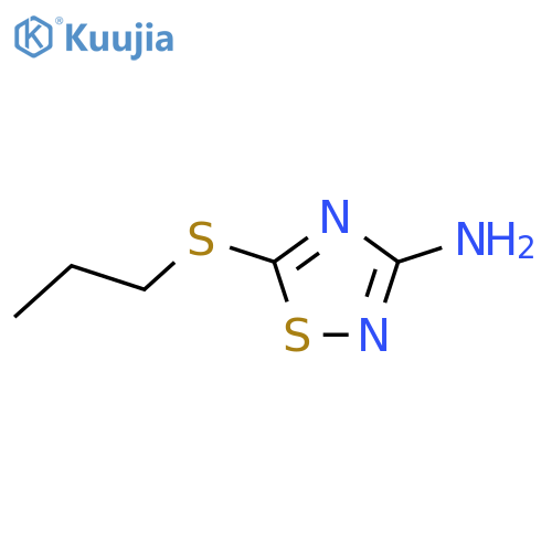 1,2,4-Thiadiazol-3-amine,5-(propylthio)- structure