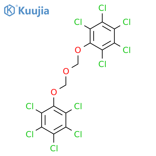 Benzene, 1,1'-[oxybis(methyleneoxy)]bis[2,3,4,5,6-pentachloro- structure