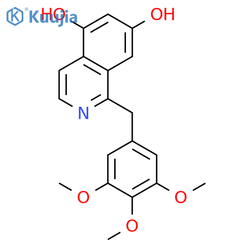 5,7-Isoquinolinediol, 1-[(3,4,5-trimethoxyphenyl)methyl]- structure