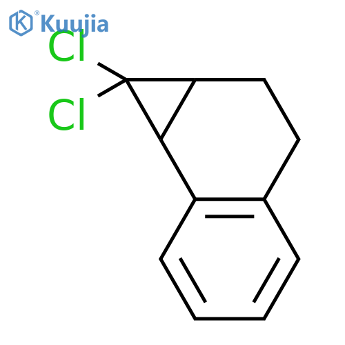 1H-Cyclopropa[a]naphthalene, 1,1-dichloro-1a,2,3,7b-tetrahydro- structure