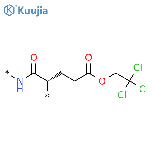 POLY[IMINO[(2S)-1-OXO-2-[3-OXO-3-(2,2,2-TRICHLOROETHOXY)PROPYL]-1,2-ETHANEDIYL]] structure