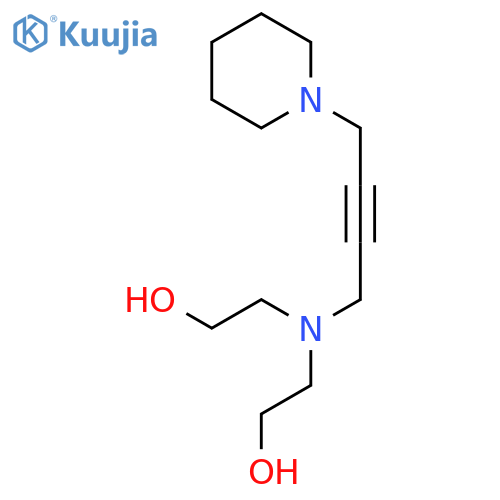 ETHANOL, 2,2'-[[4-(1-PIPERIDINYL)-2-BUTYNYL]IMINO]BIS- structure