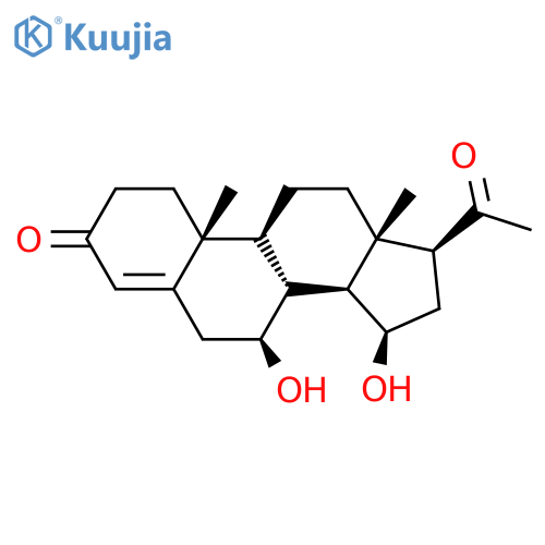 (7beta,15beta)-7,15-Dihydroxypregn-4-ene-3,20-dione structure