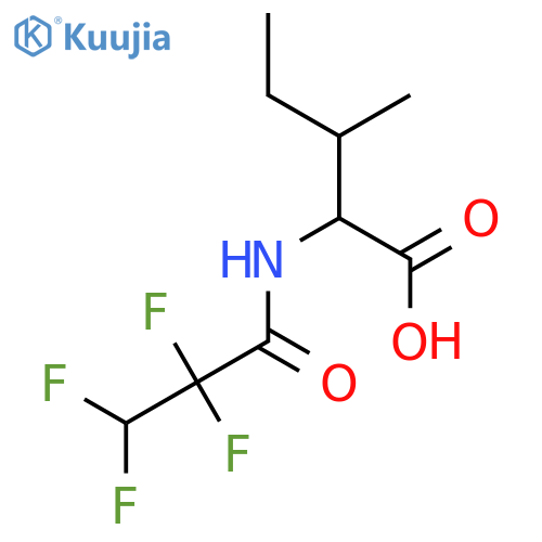 L-Isoleucine, N-(2,2,3,3-tetrafluoro-1-oxopropyl)- structure