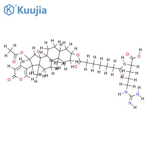 Cinobufagin-3-pimeloylargininester structure