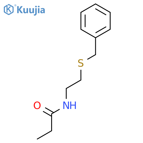 PROPANAMIDE, N-[2-[(PHENYLMETHYL)THIO]ETHYL]- structure