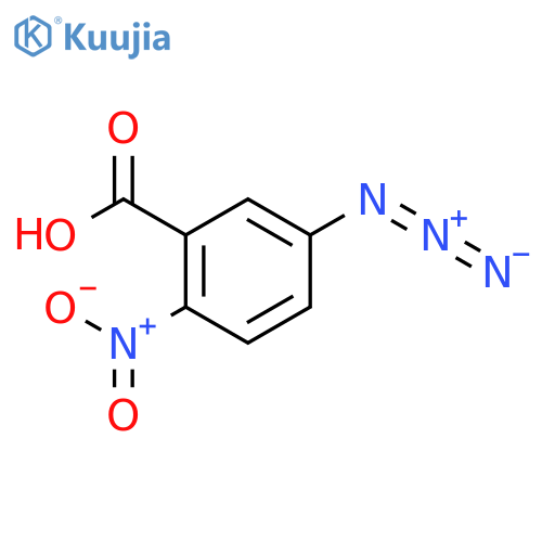 Benzoic acid,5-azido-2-nitro- structure
