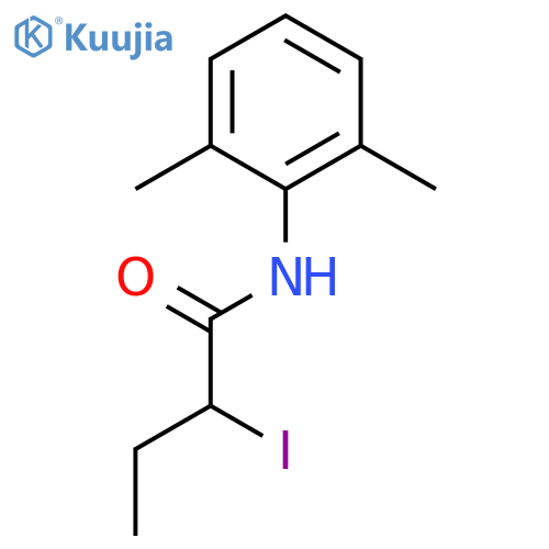 Butanamide, N-(2,6-dimethylphenyl)-2-iodo- structure