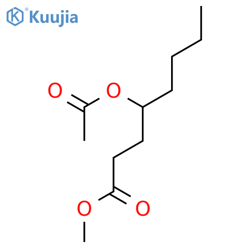 Octanoic acid, 4-(acetyloxy)-, methyl ester structure