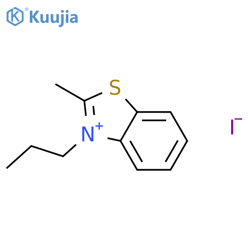 Benzothiazolium,2-methyl-3-propyl-, iodide (1:1) structure