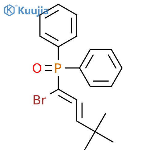 Phosphine oxide, (1-bromo-4,4-dimethyl-1,2-pentadienyl)diphenyl- structure