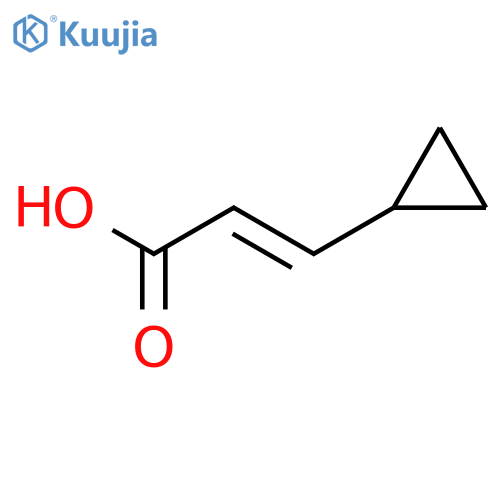 2-PROPENOIC ACID, 3-CYCLOPROPYL-, (2E)- structure