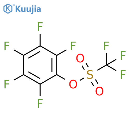 Pentafluorophenyl trifluoromethanesulfonate structure